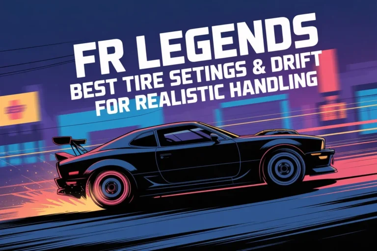 FR Legends Best Tire Settings & Drift Setup for Realistic Handling